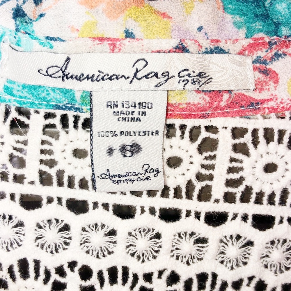 American Rag Floral Button Blouse - Picture 2 of 11